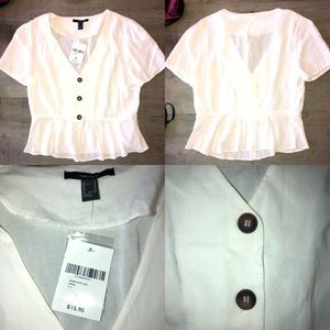 Forever 21 short sleeve blouse